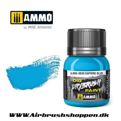 AMIG 630 DRYBRUSH Saphire Blue  40 ml. AMIG0630